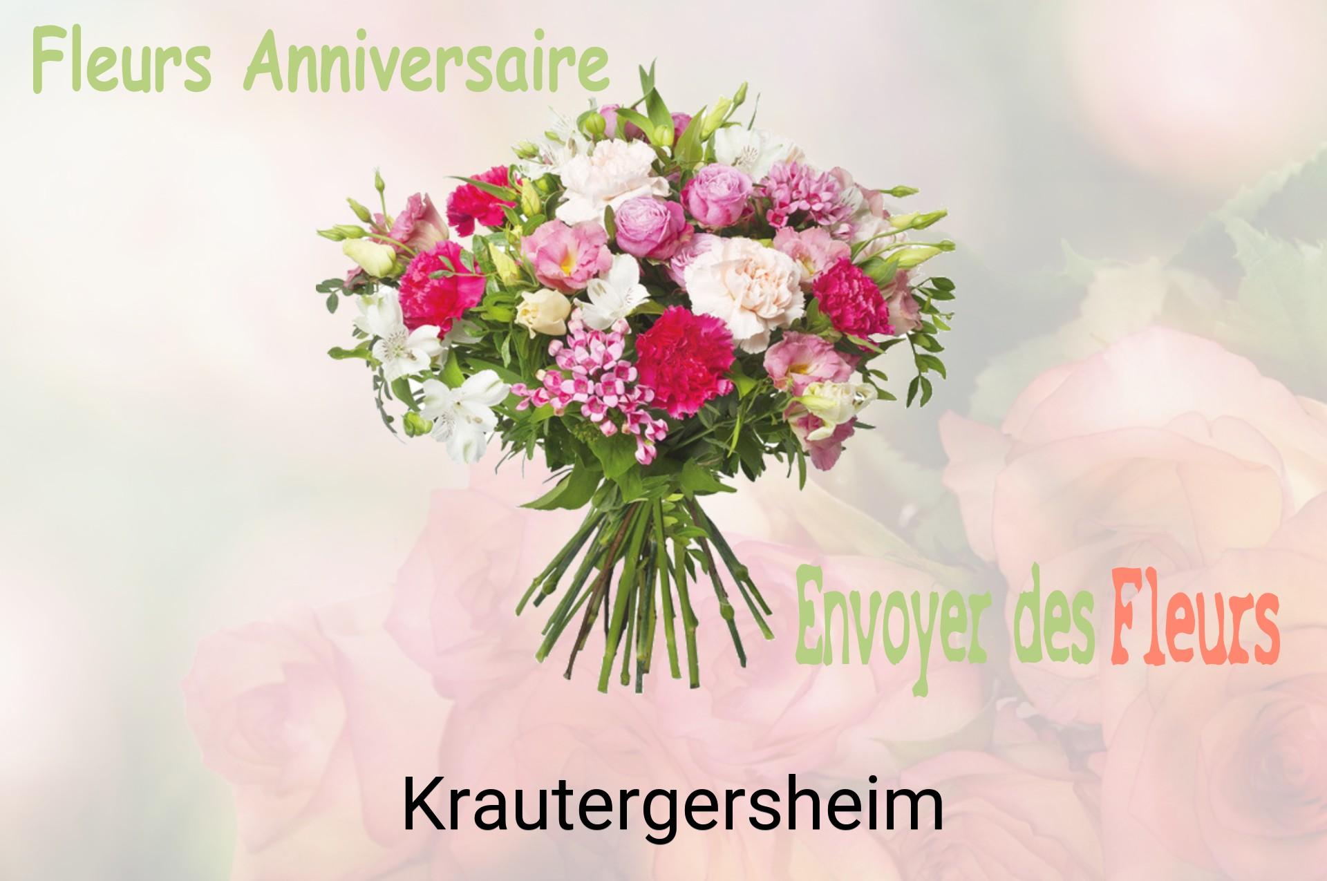Bouquet de fleurs d’anniversaire livré à Krautergersheim
