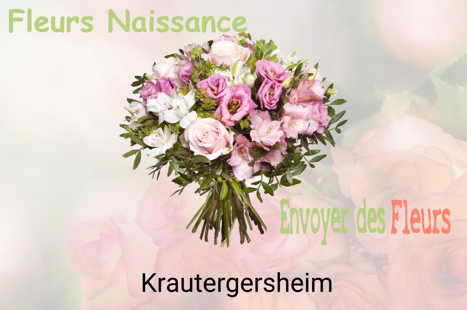 Bouquet de fleurs de naissance livré à Krautergersheim